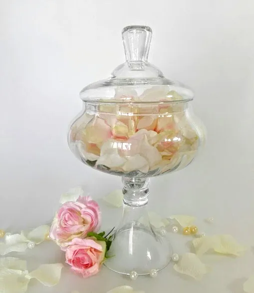 CARAMELERA CRISTAL  C/Pie  "Candy " CHICA