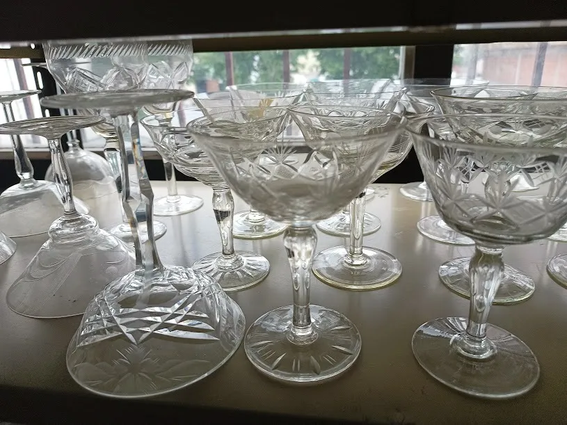 COPAS CHAMPAGNE CRISTAL ANTIGUO "MARIA ANTONIETA" Mix &Mach