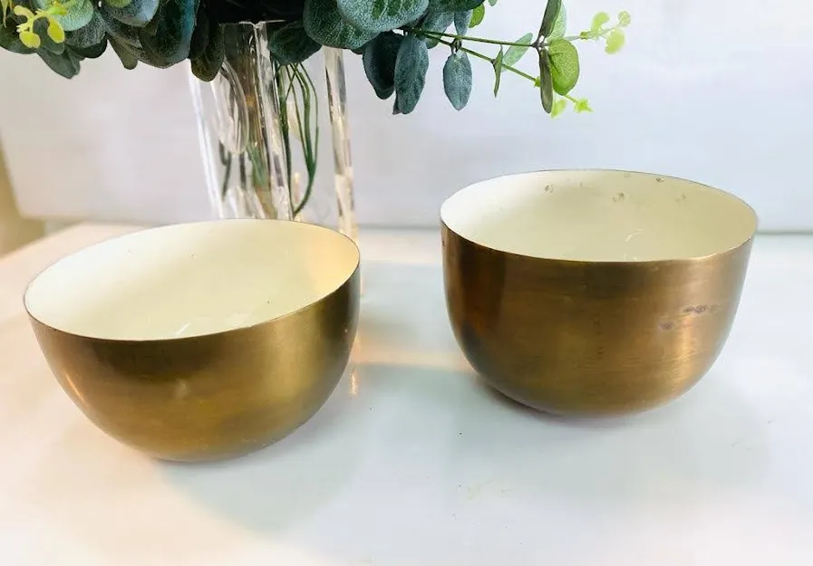 BOWL METAL DORADO SATIN 