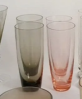 VASOS CONICOS CRISTAL COLOR  