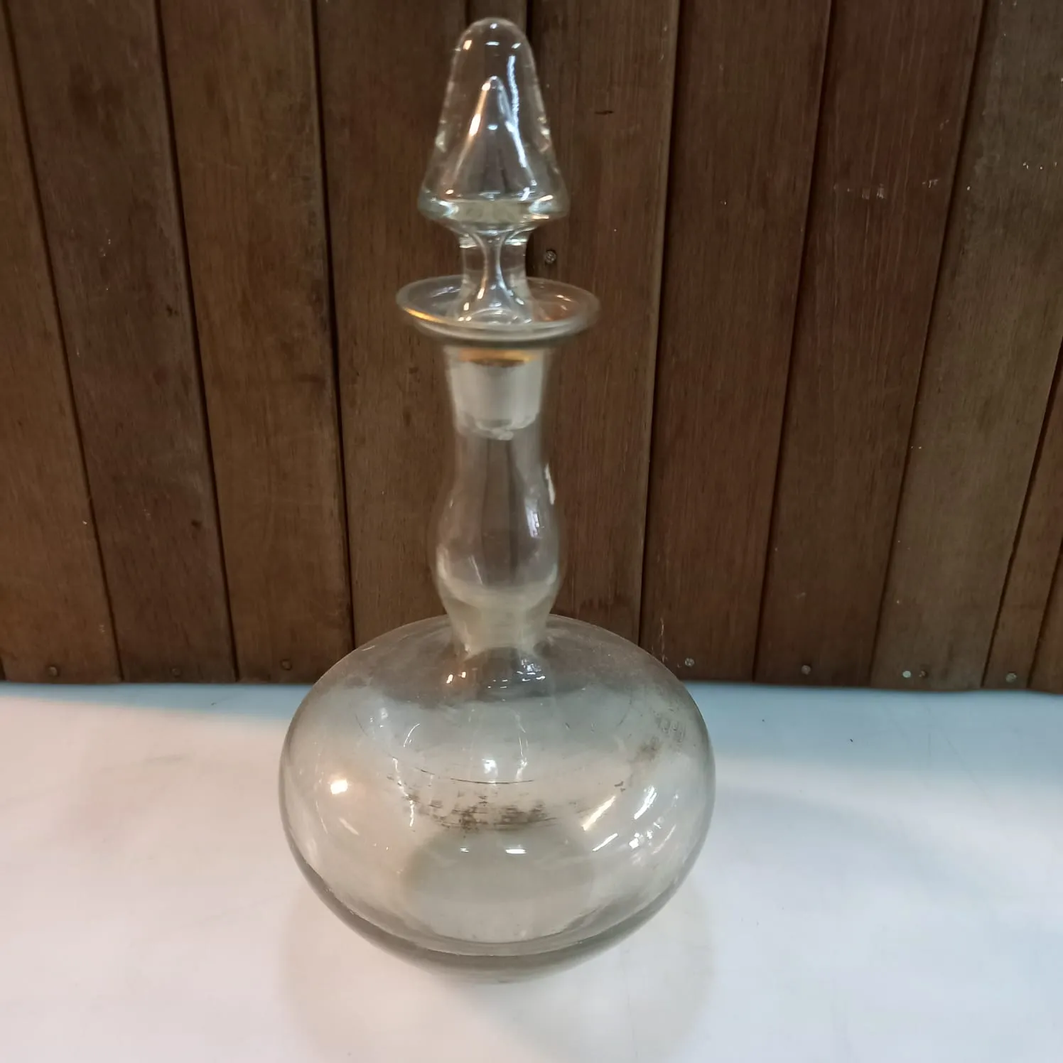 BOTELLON DE CRISTAL  ALT 25 CM (BOT35)