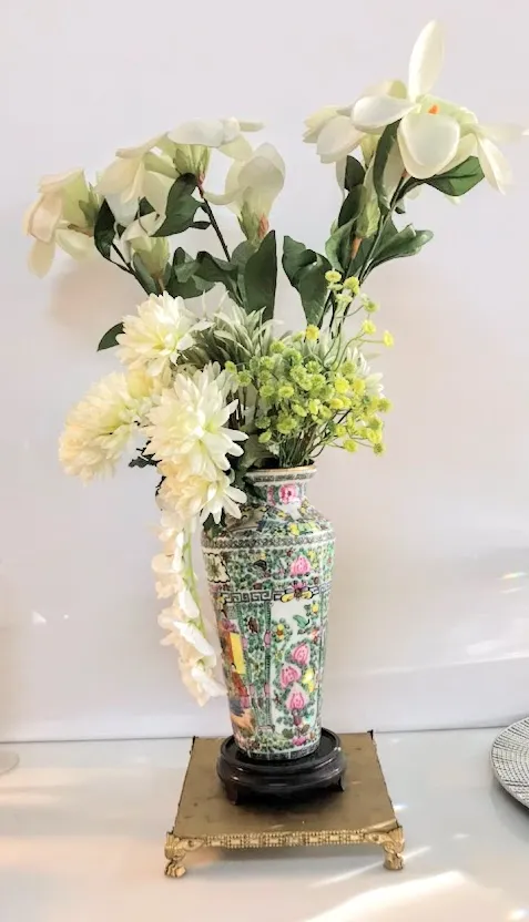 BASE PARA JARRONES  MADERA CAOBA DIAM 12 CM