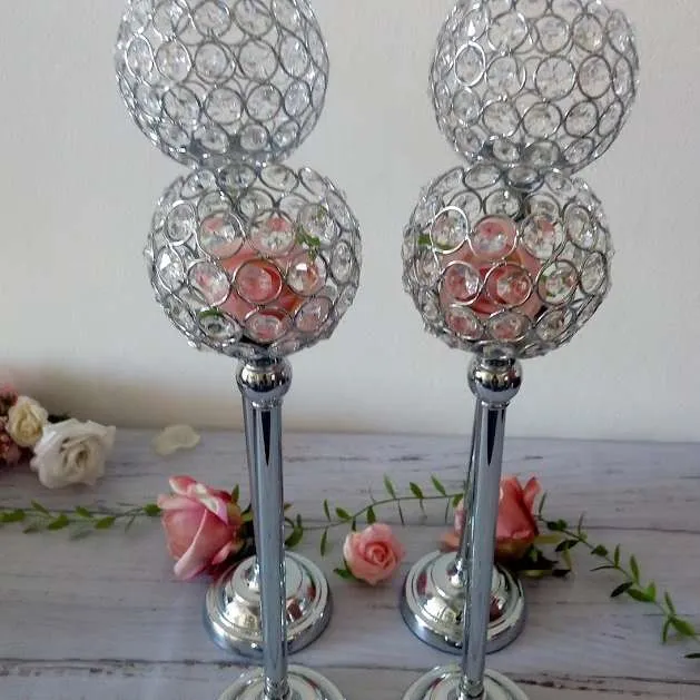 FANAL PLATA ESFERA STRASS  43 X 11 cm (CP015)