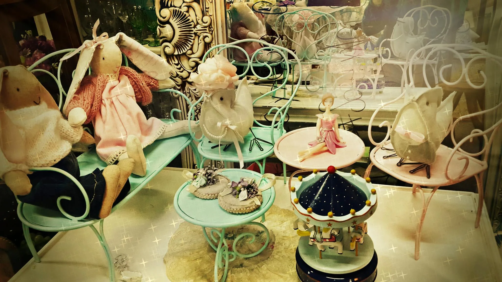 MINI SILLA  HIERRO  AQUA (CPA010)