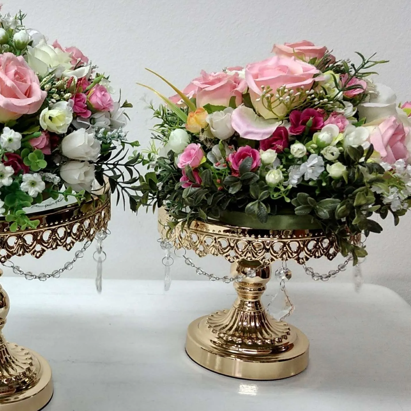 PIE DE TORTA ORO PARIS SATIN CHICO diam 19. Alt.17 (CS047)