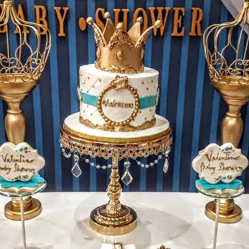 PIE DE TORTA  CHICA  ORO PARIS  22 CM DIAM. (CS003)