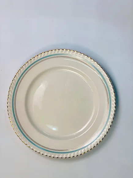PLATO INGLES  J. BROS BY LINEA VERDE /CELESTE - 22,5 CM