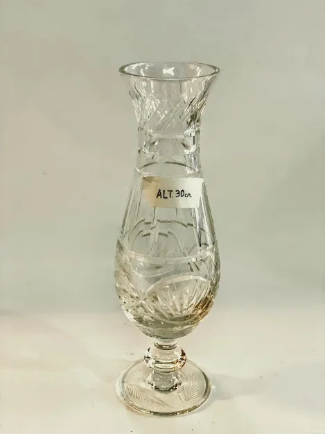 FLORERO VIOLETERO CRISTAL ANTIGUO "FVCA1 " 8 X 30 CM 