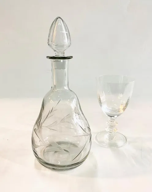 BOTELLON  DE  CRISTAL ALT 25 CM (BOT34)