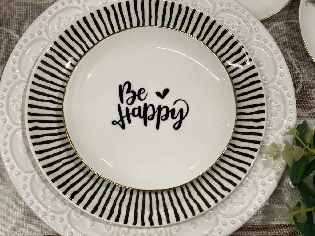 PLATO POSTRE BE HAPPY LINEA EMOTIONS 15 CM