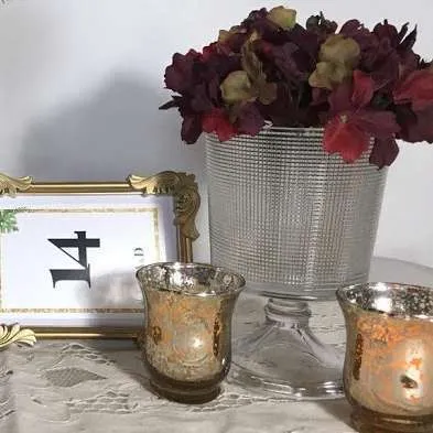 FLORERO  PUNTITO  GRANDE CRISTAL  Alt.20 diam 13