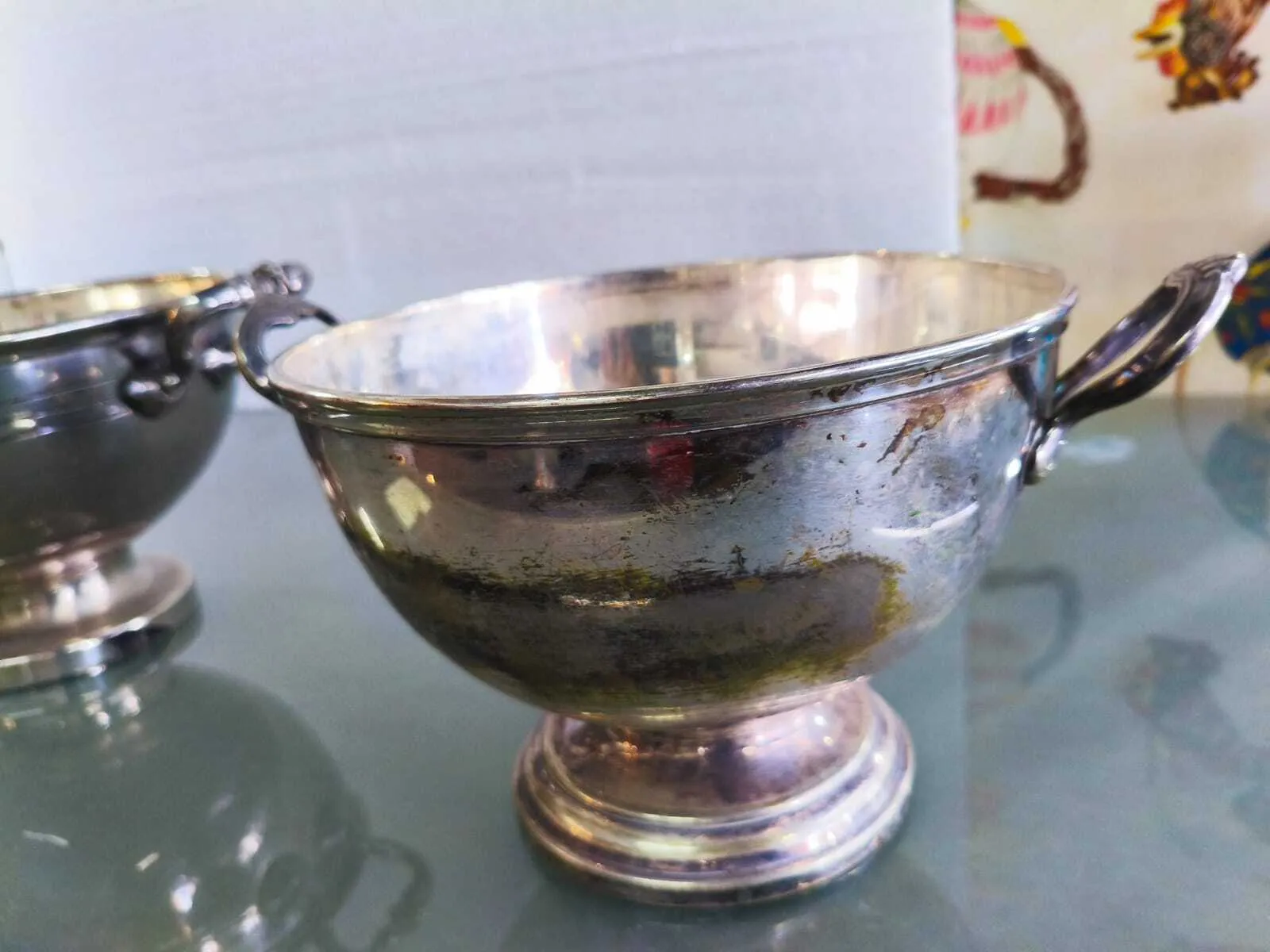SOPERA - GUISERA CON TAPA - PLATA  ANTIQUE  Diam.25 cm alt 30 cm (CPA3L)