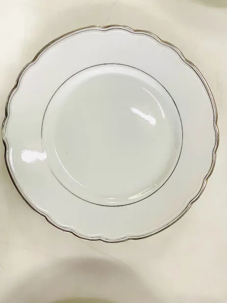 PLATO PLAYO / ENTRADA  R.GINORI  BORDE PLATA  23 cm