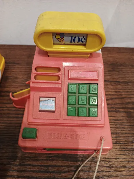 JUQUETE MAQUINA REGISTARDORA PLASTICO  BLUE -BOX