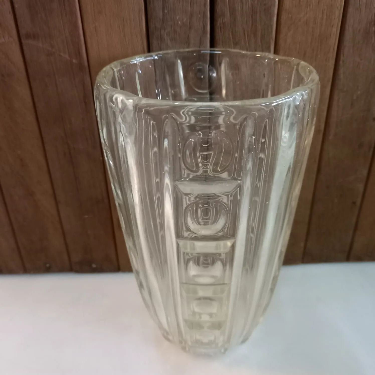 FLORERO  CRISTAL ANTIGUO " FCA2" 12 X 21 CM