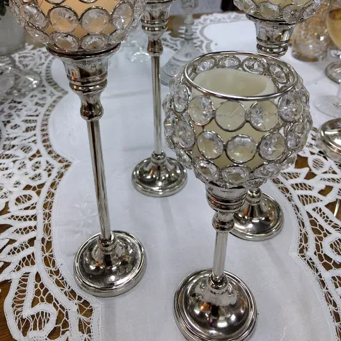 FANAL PLATA ESFERA STRASS  25 CM  "FS 25" (CP017)