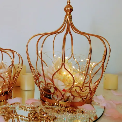 CORONA ORO REAL GRANDE  diam.15   alt. 30 cm (CO009)