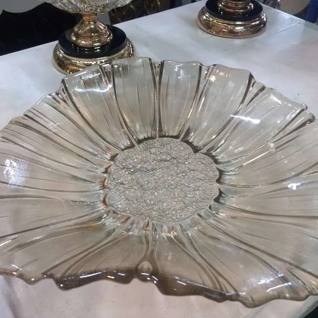 CENTRO CRISTAL CHAMPAGNE "FLOR " 05-Diama 38 x 9 cm (CC009)