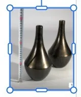 FLORERO CERRAMICA COBRE/NEGRO "FCN28"  Med:28cm 