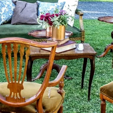 MESA RATONA CON  MARQUETERIE "RM" 66 X 36 X 52 CM