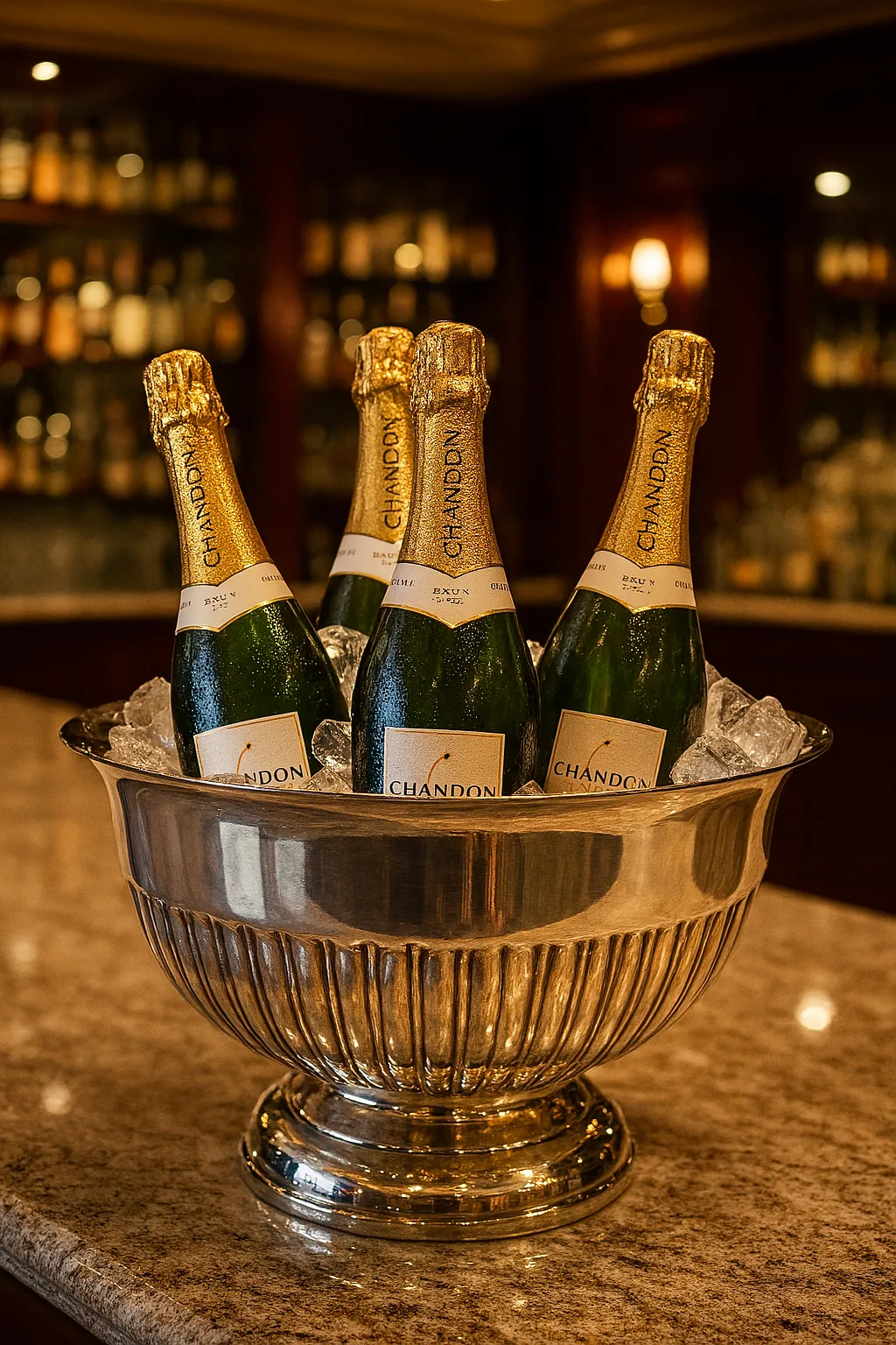  CHAMPAGNERA PLATA CHANDON 2 - diam 36, alt 22 cm