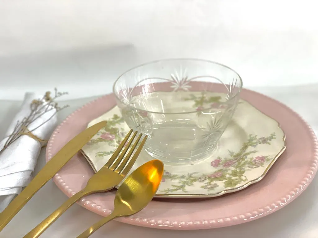 BOWL DE CRISTAL TALLADO   diam. 12 cm - alt  7 cm