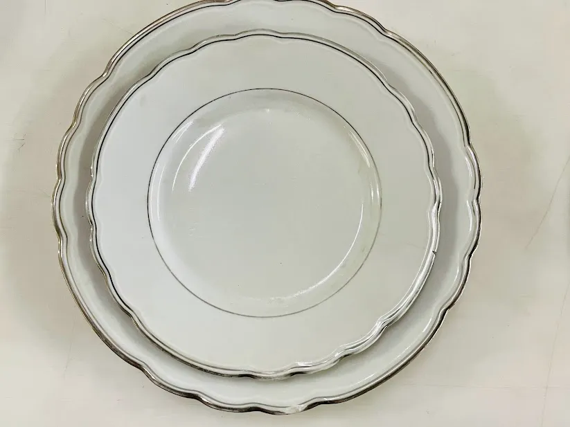 PLATO DE ENTRADA R.GINORI BORDE PLATA 19 CM cm