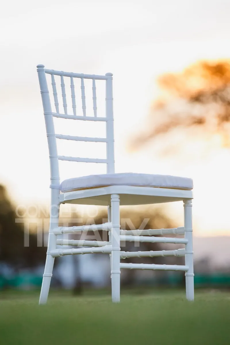 ALMOHADONES  BLANCOS PARA SILLAS  TIFFANY BLANCO