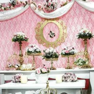 Fondo de Mesa Telas Color con Encaje