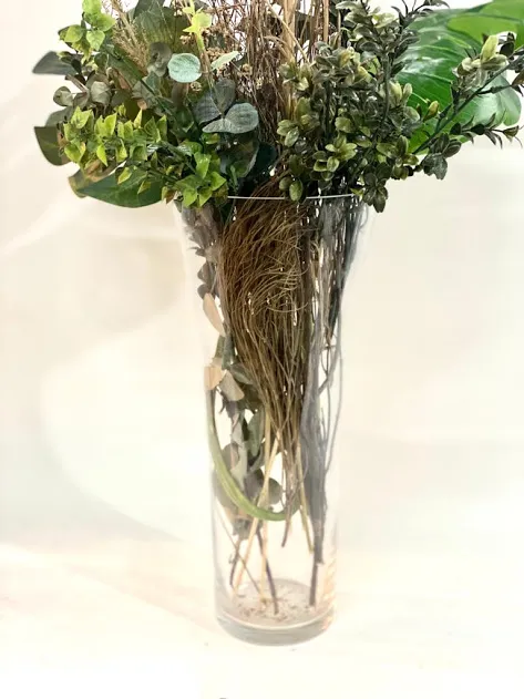 Florero CONICOS CRISTAL -40 CM ALTO boca: 17cm; base 11 cm