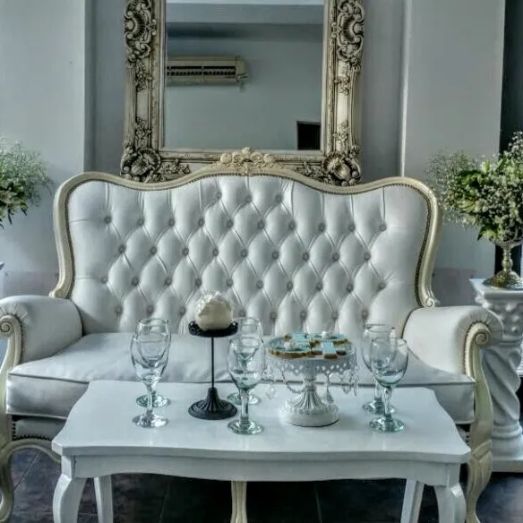 SILLON 2 CUERPOS LUIS XV CAPITONEE   1.45 x 50 alt 1.10 cm