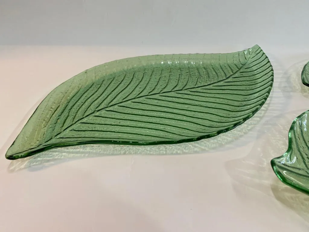 BANDEJA HOJA VITREA VERDE CHICO 29X22 (HV03)
