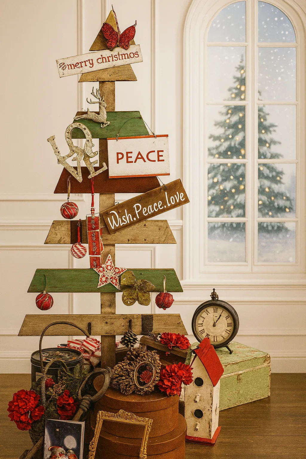 ARBOL NAVIDAD SHABBY 1.50 X 050 ANCHO