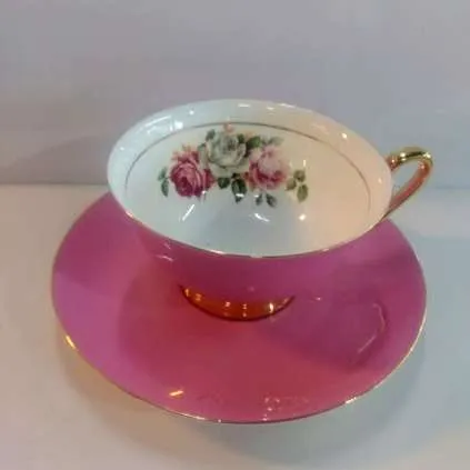 TAZA DE TE ROYAL CLASSIC -ROSA DIOR CON FLOR