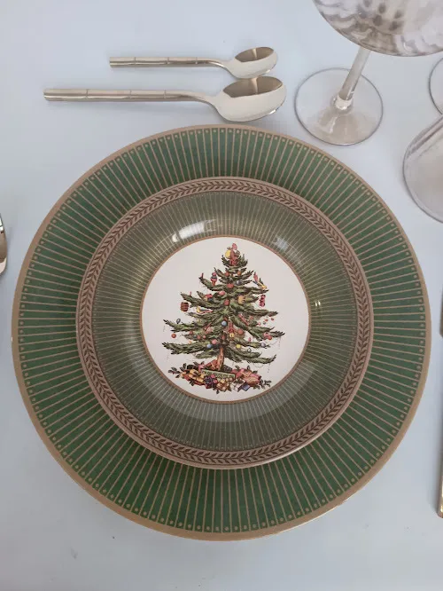 PLATO ENTRADA NAVIDAD VERDE