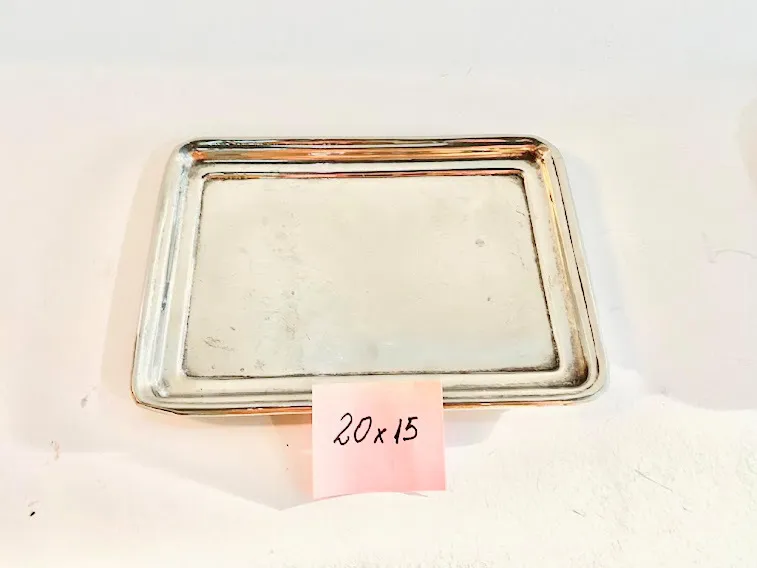 BANDEJA PLATA RECTANGULAR  "BPR 07"  - 20X15 CM