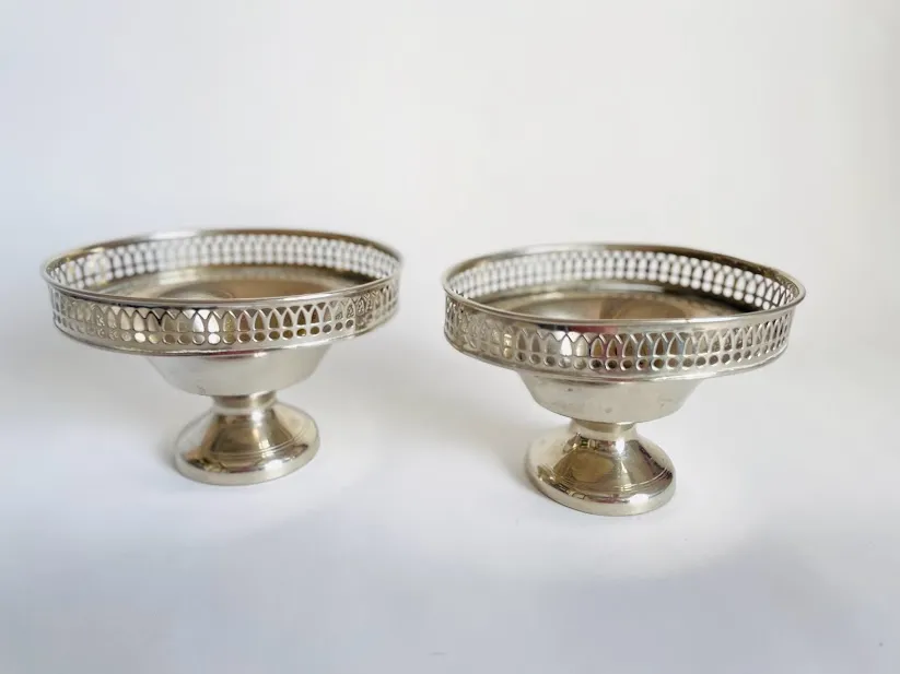 CENTROS PLATA  OVAL CHICOS -2 IGUALES  CPO 01 - 15 x 12 x 10 cm alt.