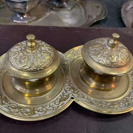 TINTERO DE BRONCE LABRADO  TBL