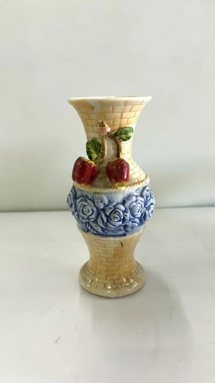 FLORERO CERÁMICA CEREZAS 30 CM