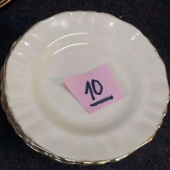 PLATO POSTRE PORCELANA  ENGLAND J&G MEAKIN DIAM  15 CM