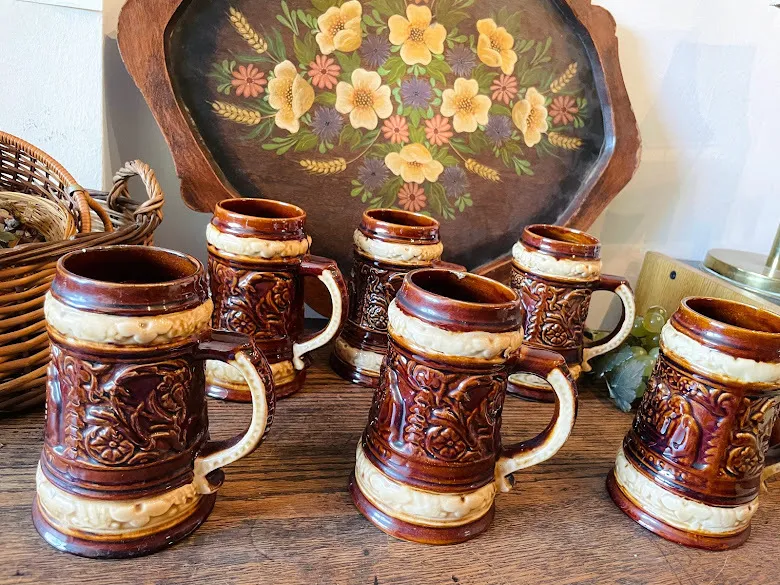 PORRON CERVEZA CERAMICA  MARRON " BEER"