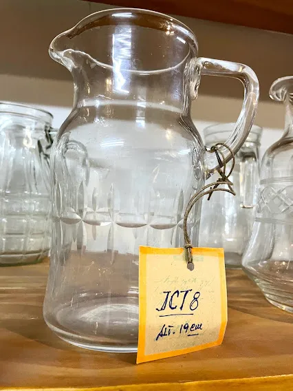 JARRA DE CRISTAL TALLADO JCT8 - 19 CM ALT