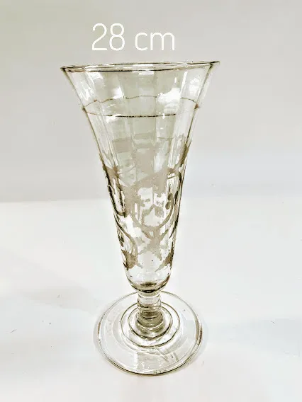 FLORERO CRISTAL ANTIGUO "FCA43" 12 X 28 CM 