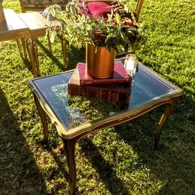 MESA RATONA PROVENZAL ORO TAPA CRISTAL