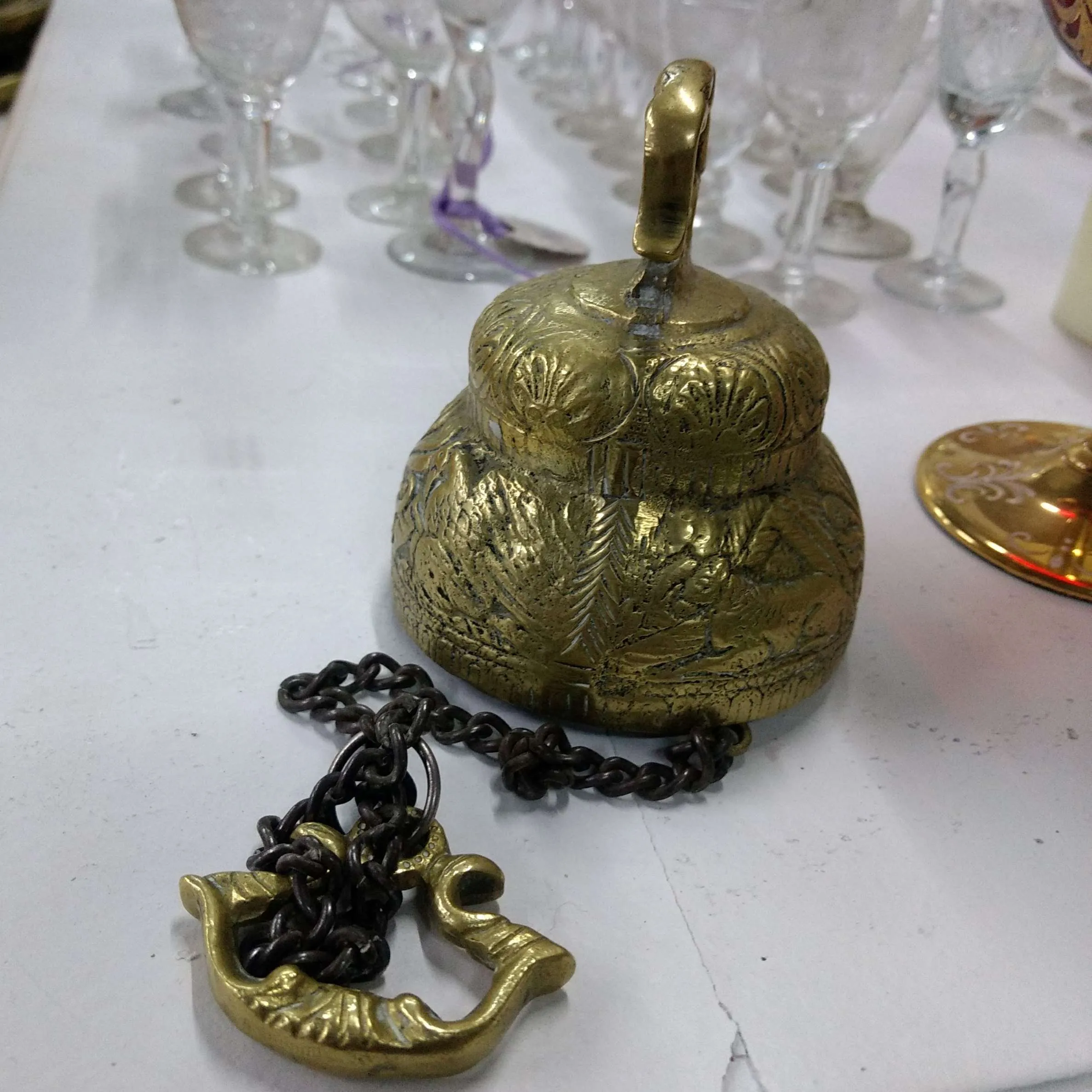 Campana Bronce con cadena (CA1)