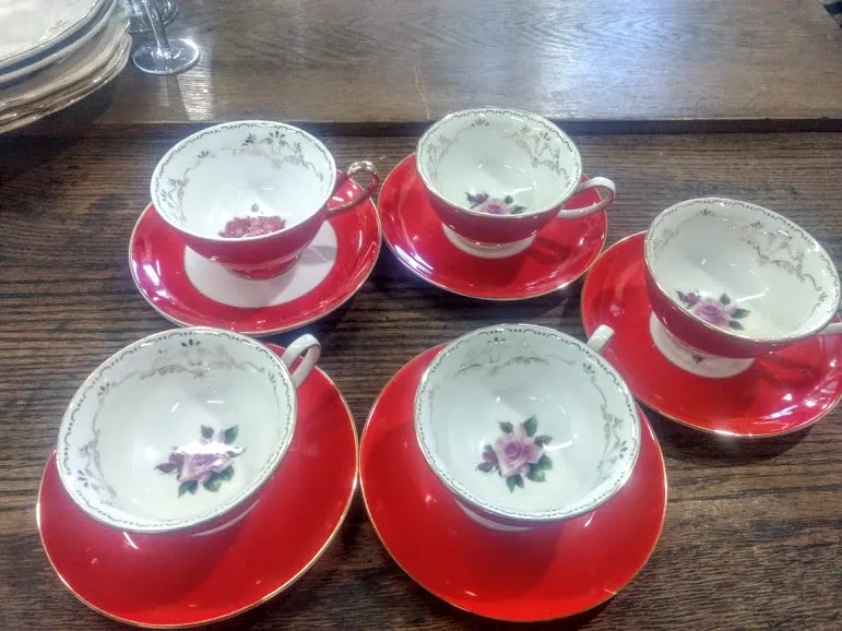 TAZA DE TÉ  PREMIUM-ROJO
