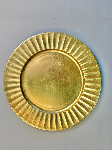 PLATO DE SITIO ORO SATIN Diam.33 cm
