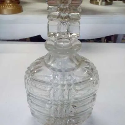 BOTELLON CRISTAL TALLADO PUNTA DIAMANTE  BCTD