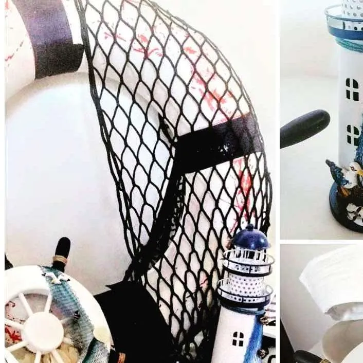 SALVAVIDAS NÁUTICOS - Azul y Blanco - Diam ext 55 int 32