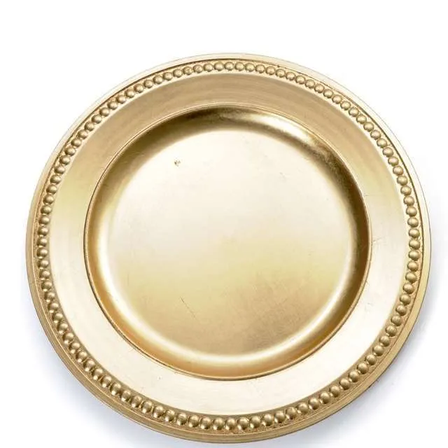 PLATOS DE SITIO ORO PUNTITOS